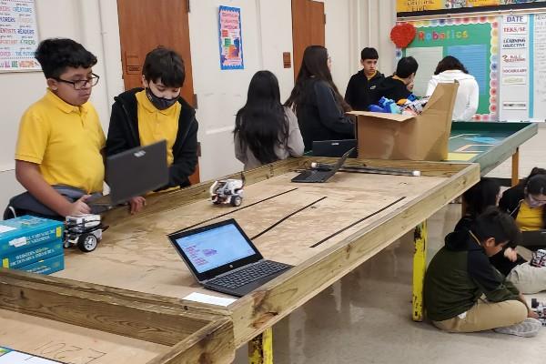 Robotics students 1